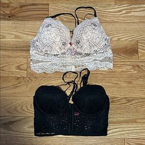 La SENZA Lace Bras in Black and Cream